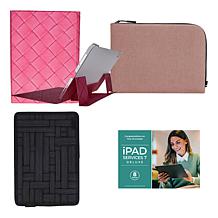 Apple 11 iPad 256GB w/Keyboard, Case, Sleeve and Accessories - Yellow