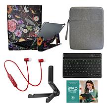 Apple iPad 10.9" 10th Gen 256GB with Keyboard, Earbuds and Case - Blue