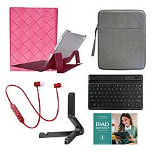 Apple iPad 10.9" 10th Gen 256GB w/Keyboard, Earbuds and Case - Silver