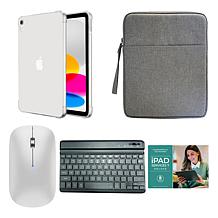Apple iPad 11" Yellow 128GB Tablet with Ombre Case & Keyboard