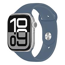 Apple Watch Series 10 42MM Silver Denim Smartwatch with S/M Bands