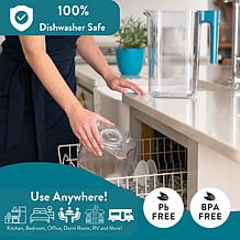 Aqua Optima Perfect Pour 6 Cup Water Filter Pitcher, 1 Filter