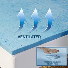 Arctic Sleep 2" Marbleized Gel Memory Foam Topper - Queen