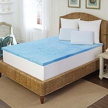 Arctic Sleep Cool Gel 1.5" 5-zone Memory Foam Mattress Topper - Full