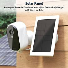 Arlo Essential 2K Outdoor Camera 2-pack with 2 Solar Panels