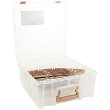 ArtBin Super Satchel Double Deep W/Removable Dividers-Rose Gold Handle