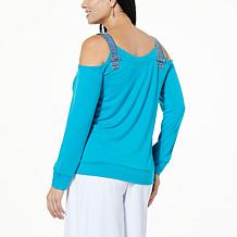 "As Is" Allison Brown NY Key West Cold Shoulder Sweatshirt