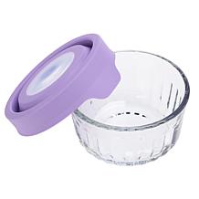 "As Is" Anchor Hocking TrueSeal Sculpted 8-piece Minis Glass Food S...