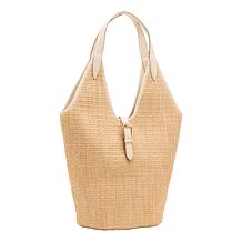 "As Is" Anne Klein Straw Tote Handbag