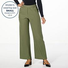 "As Is" Antthony Modern Essential Wide-Leg Pull-On Trouser