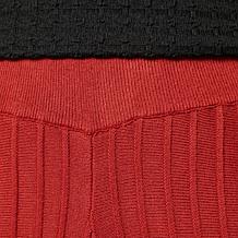 "As Is" Antthony Sweater Knit Pull-On Gaucho Pant with Piping