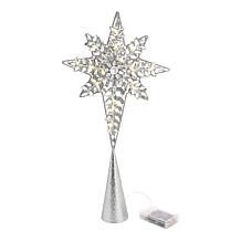 "As Is" august & leo 19" LED Jeweled Bethlehem Star Tree Topper