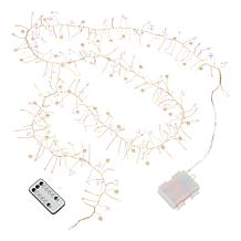 "As Is" august & leo 6.5' LED Pearl & Crystal String Lights Set of 2