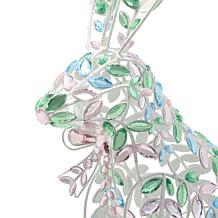 "As Is" august & leo Acrylic Jewel Bunny Decor