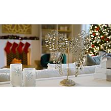 "As Is" august & leo Jeweled Angel Wing Stand 