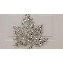 "As Is" august & leo Jeweled Maple Leaf Hanging Décor 