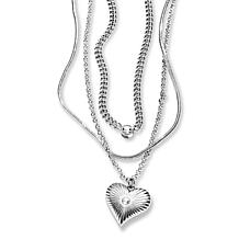 "As Is" BAUBLEBAR Goldtone 3-Row Layered Pendant Necklace