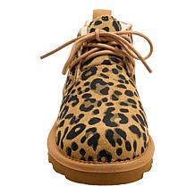 "As Is" BEARPAW® Grace Lace-Up Suede Bootie with Rain & Stain Repel...