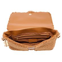 "As Is" Bearpaw Sherpa Flap Crossbody Bag