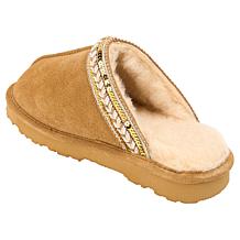 "As Is" BEARPAW® Tanya Suede Embellished Slipper Mule