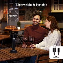 "As Is" Bell + Howell 2-pack Chelsea Deluxe Rechargeable Touch Lamp 