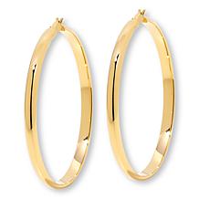 "As Is" Bellezza Bronze 2-1/2" Hoop Earrings