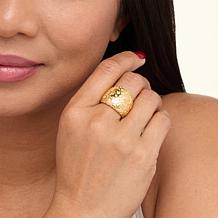 "As Is" Bellezza Bronze Broccato Graduated Ring