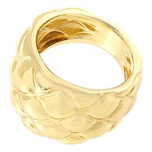 "As Is" Bellezza Bronze Degrade Bombe Quilted Ring