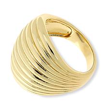 "As Is" Bellezza Bronze Horizontal Ridge Dome Ring