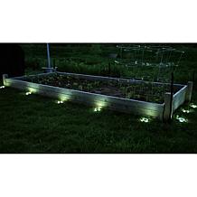 "As Is" Bell+Howell 8-pack 14-LED Solar Color-Changing Disk Lights