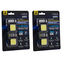 "As Is" Bell+Howell Rechargeable Mini Keychain Light - 4-pack