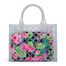 "As Is" Betsey Johnson Jammin Clear Satchel with Pouch