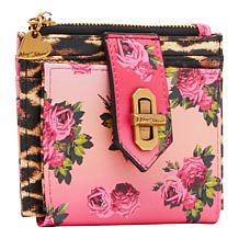 "As Is" Betsey Johnson Leopard Floral Bifold Wallet