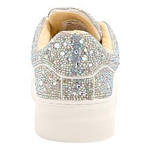 "As Is" Betsey Johnson Sidny Rhinestone or Faux Pearl Platform Sneaker