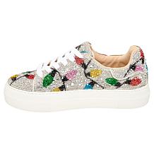 "As Is" Betsey Johnson Sidny Rhinestone Platform Sneaker