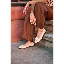 "As Is" Born® Petula Suede Flower Flat