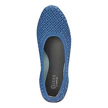 "As Is" BZees Kallie Mesh Knit Rhinestone Flat