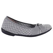 "As Is" BZees Kissed Plaid Knit Ballerina Flat