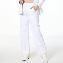 "As Is" C Wonder by Christian Siriano Front Seam Cuffed Wide Leg Jean