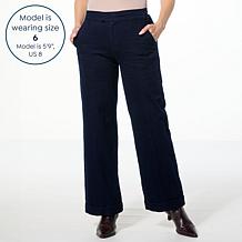 "As Is" C Wonder by Christian Siriano Front Seam Cuffed Wide Leg Jean