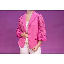 "As Is" C Wonder by Christian Siriano Mixed Media Blazer