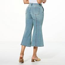 "As Is" C Wonder Cropped Flare Leg Jean