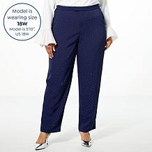 "As Is" C Wonder Heathered Twill Crystal Trouser Pant