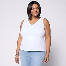 "As Is" C Wonder Lace and Denim Mix Layering Tank