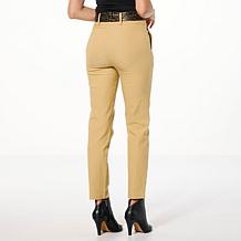 "As Is" C Wonder Performance Stretch Knit Scarf Belt Pant