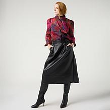 "As Is" C. Wonder Printed Bow Blouse