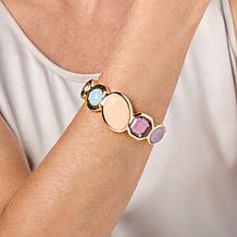 "As Is" C Wonder Simulated Gem Bangle Bracelet