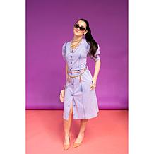 "As Is" C Wonder Wonder Stretch Knit Denim Dress