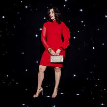 "As Is" C Wonder Woven Leather Crossbody Clutch Handbag