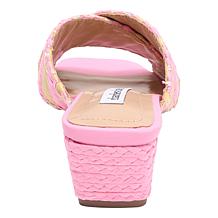 "As Is" Charles by Charles David Nelios Open-Toe Woven Raffia Wedge...